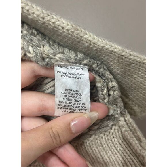 NWOT Stetson Wool Blend Cropped Shawl Collar Aztec Inspired Cardigan Women's XS - Picture 6 of 11